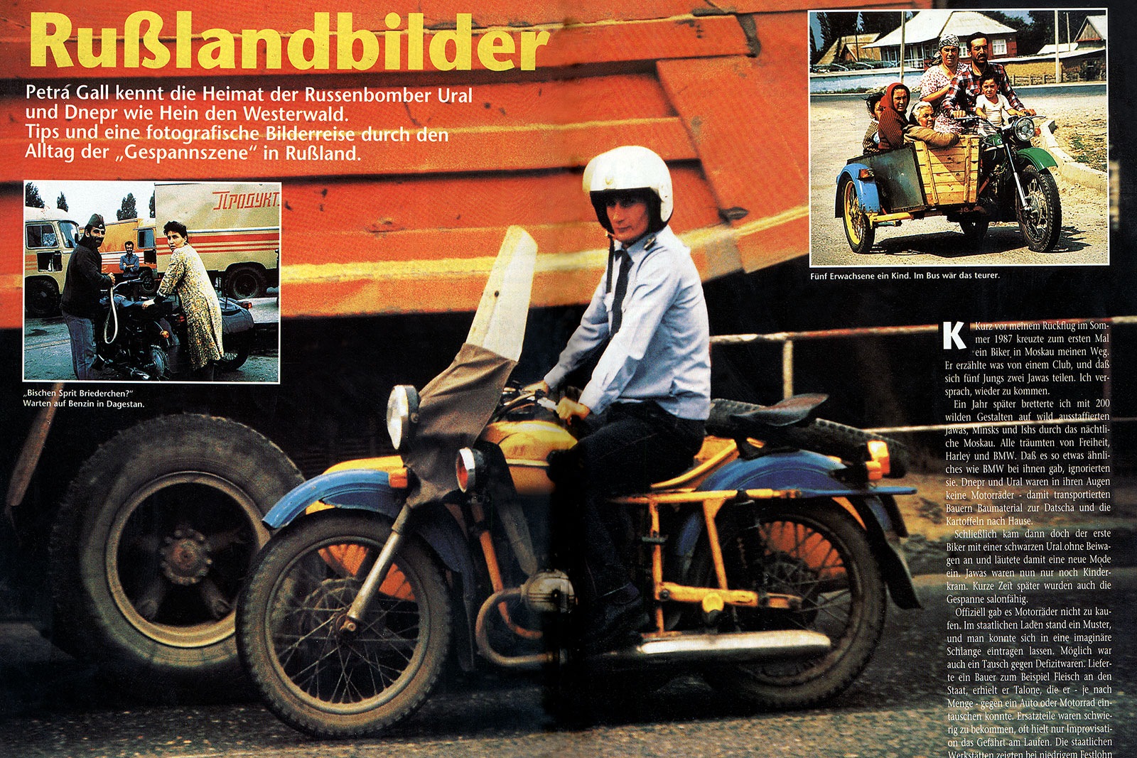 Фото Петры Галл для журнала Motorrad,1993